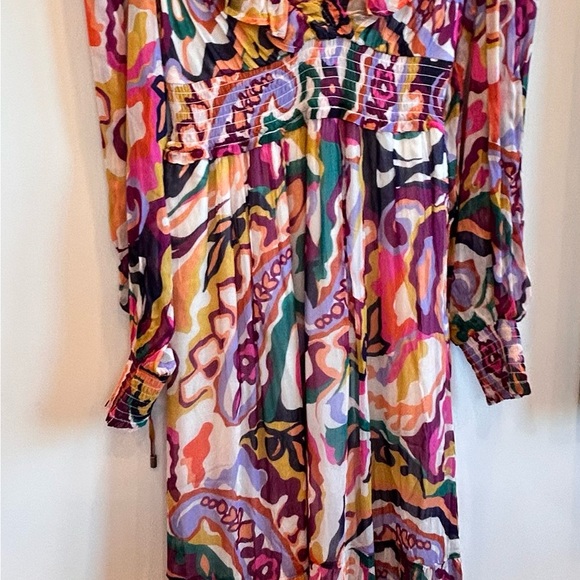 NWT Anthropologie The Odetta Ruffled V-Neck Maxi Dress - Picture 3 of 12